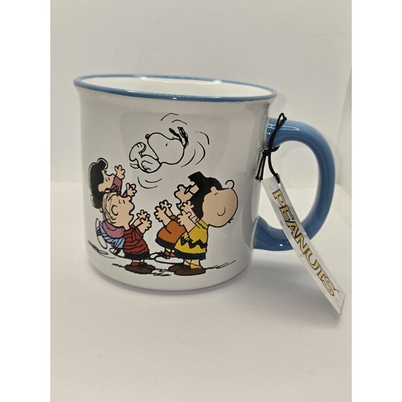 Peanuts Gang and Snoopy Camper Coffee Mug - Picture 1 of 6